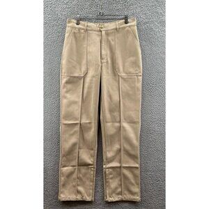 NEW Air Jordan Womens Woven Pleated Pants Size Medium Tan MSRP $99